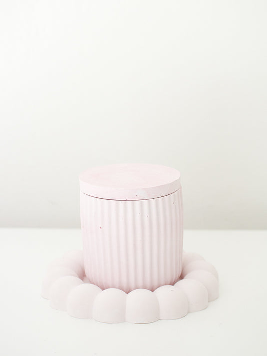 Combo Tray & Jar - Baby Pink